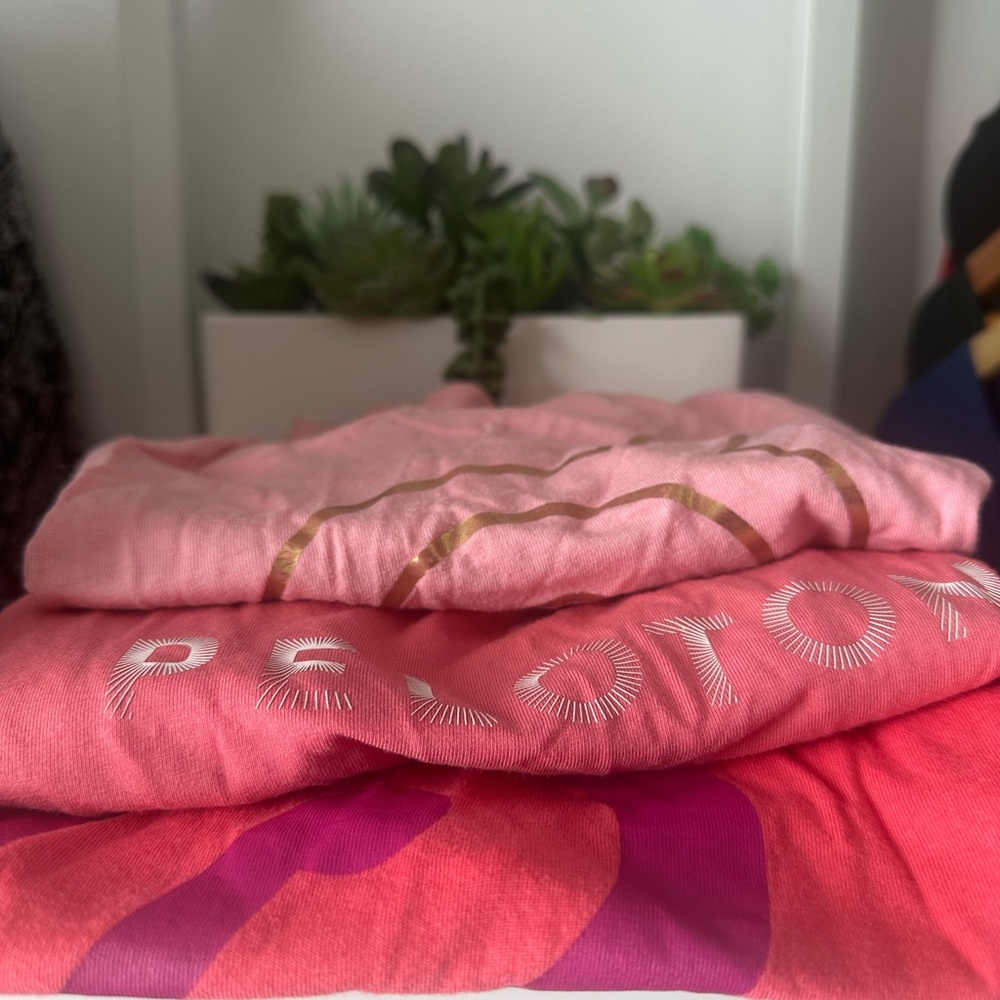 Peloton Apparel Tops Bundle Pink Hues